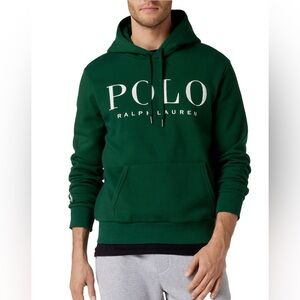 Polo Ralph Lauren Fleece Green Hoodie Size XL
